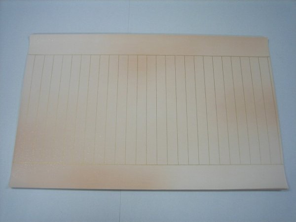画像1: 写経用紙　洋紙製　厚口　具引　雲母ボカシ　ピンク　（10枚入） (1)
