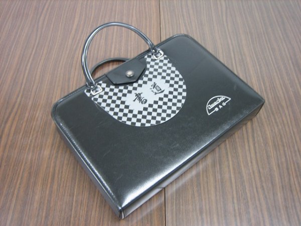 画像2: 【在庫処分特価】書道バッグ　黒　（中皿付） (2)