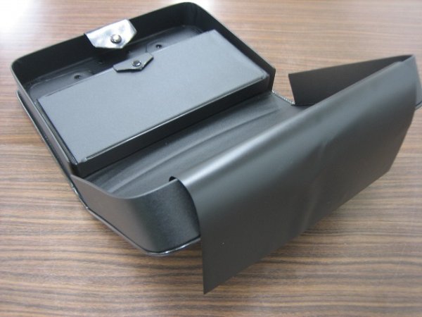 画像6: 【在庫処分特価】書道バッグ　黒　（中皿付） (6)