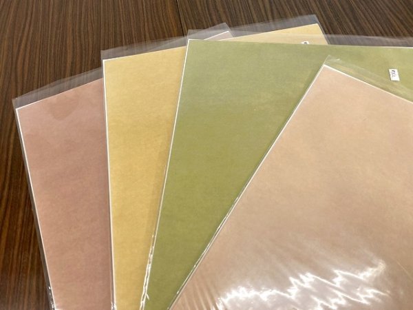 画像2: 【35％OFF】雁皮　No.165　緑　全懐紙（10枚入） (2)