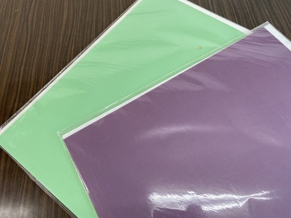 画像2: 【約35％OFF】雁皮具引　緑　全懐紙　（5枚入） (2)