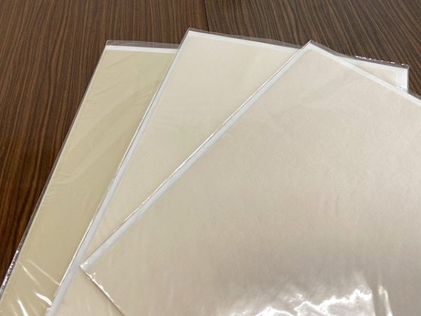 画像2: 【30％OFF】楮紙　No.90-3　針切色　全懐紙（20枚入） (2)