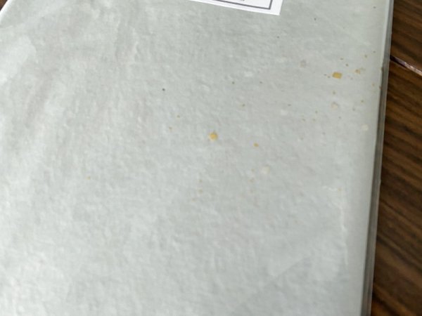 画像3: 楮紙　No.16　金銀大小切箔振　グレー　半切 (3)