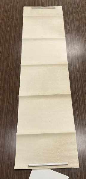 画像4: ボカシギラ型打　砂子切箔布目入　古代茶　半切　（10枚入） (4)