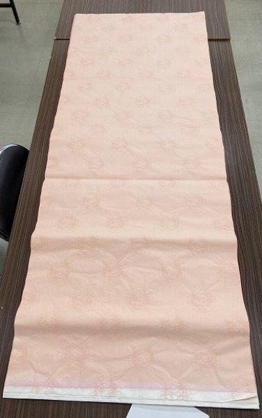 画像4: 同色紋型打大　サーモンピンク　2.3尺×6尺　（5枚） (4)