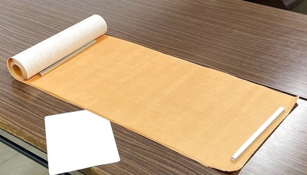 画像4: 雁皮No.158 柿茶 1尺×6尺 (10枚入) (4)