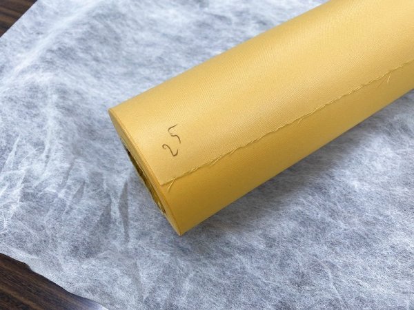 画像2: 絹本 半切判25m巻 黄色 (1本入) (2)