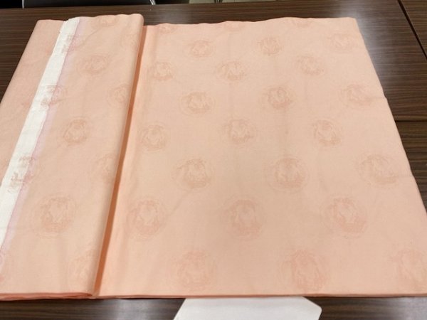 画像3: 同色紋型打大　サーモンピンク　2.3尺×6尺　（5枚） (3)