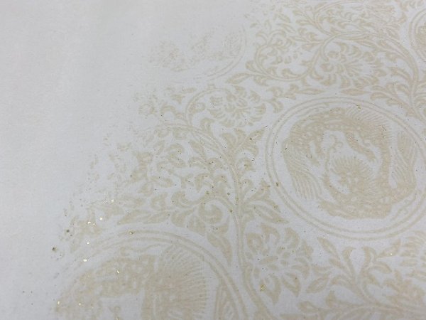 画像4: 全体色型打具引砂子切箔布目入No.63 渋オード 2尺×6尺 (5枚) (4)