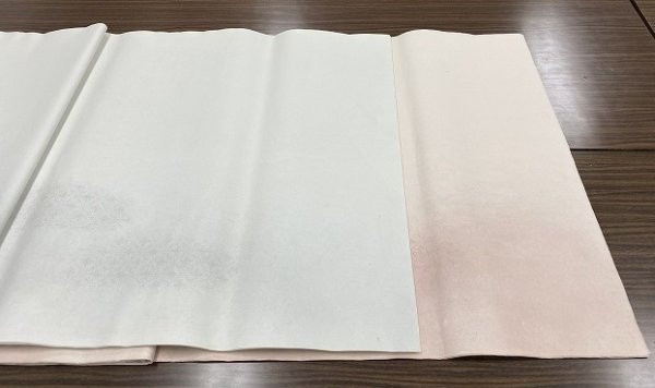 画像8: 楮紙　横裾ボカシ　ボカシ型打　ピンク　2尺×6尺　（5枚） (8)