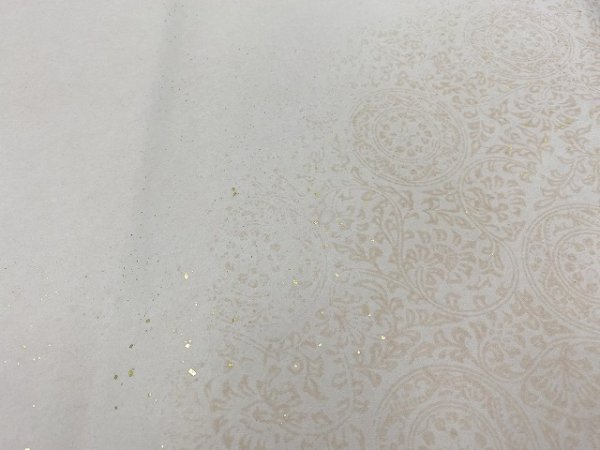 画像3: 全体色型打具引砂子切箔布目入No.65 古代茶 2尺×6尺 (5枚) (3)