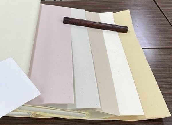 画像3: 新鳥具引金銀砂子布目入　白　2尺×6尺　（5枚） (3)