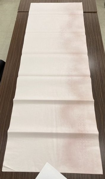 画像7: 楮紙　横裾ボカシ　ボカシ型打　ピンク　2尺×6尺　（5枚） (7)