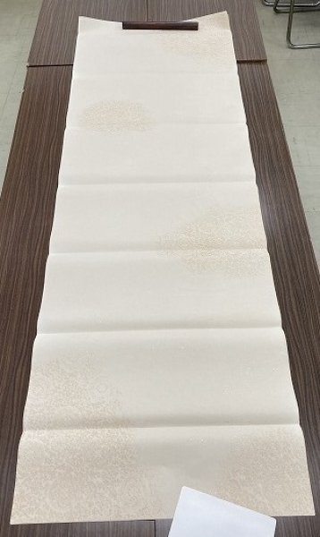 画像5: 全体色型打具引砂子切箔布目入No.65 古代茶 2尺×6尺 (5枚) (5)