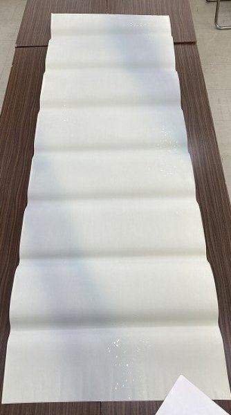 画像3: 新鳥三色ボカシ金銀切箔砂子振　No.1　2尺×6尺　（5枚） (3)