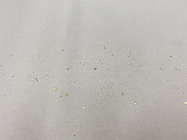 画像4: No.606　片金裾小切箔砂子全体ボカシ布目入全体ぼかし　渋オード　2尺×6尺　（5枚） (4)