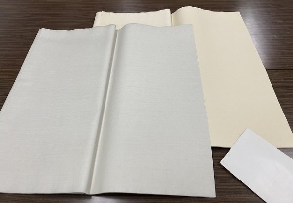 画像3: 茅漉加工紙No.3　薄茶　2尺×6尺　（10枚） (3)