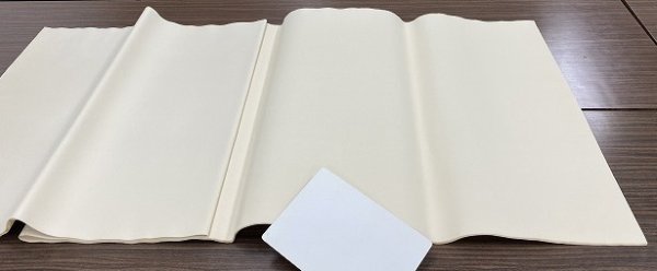 画像2: 茅漉加工紙No.3　薄茶　2尺×6尺　（10枚） (2)