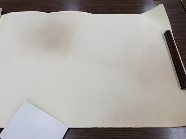 画像2: 新鳥具引砂子布目入全体ボカシ　焦茶　2尺×6尺　（5枚） (2)