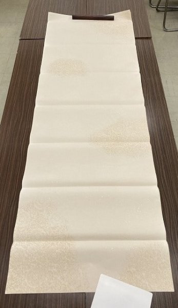 画像6: 全体色型打具引砂子切箔布目入No.65 古代茶 2尺×6尺 (5枚) (6)