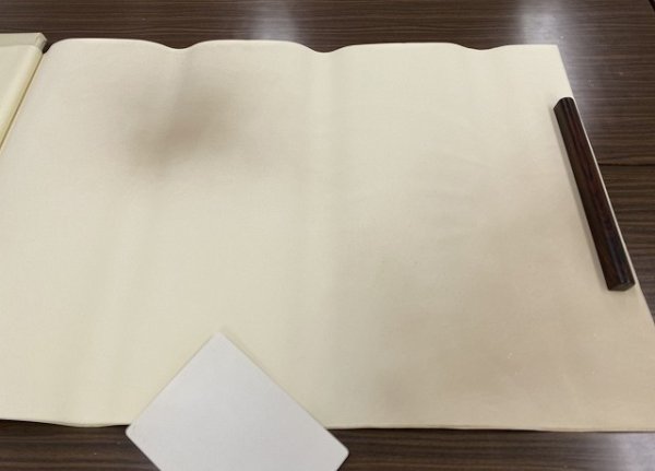 画像4: 新鳥具引砂子布目入全体ボカシ　茶　2尺×6尺　（5枚） (4)