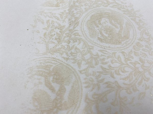 画像5: 全体色型打具引砂子切箔布目入No.63 渋オード 2尺×6尺 (5枚) (5)