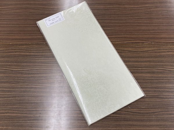 画像4: 【30％OFF】楮紙　古代紋　切箔振　緑グレー　2尺×6尺　（10枚入） (4)