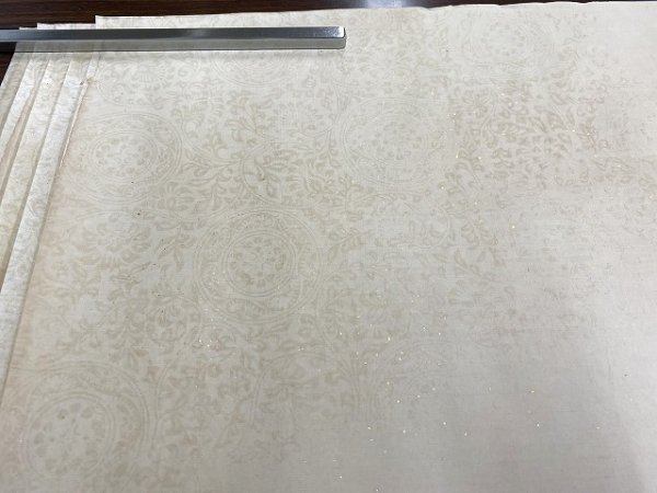 画像4: 楮紙 具引全体ボカシ型打砂子切箔(A) 2尺×6尺 (5枚) (4)