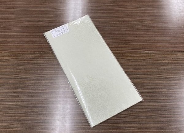 画像5: 【30％OFF】楮紙　古代紋　切箔振　緑グレー　2尺×6尺　（10枚入） (5)