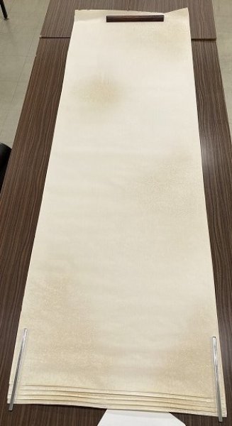 画像10: 楮紙 具引全体ボカシ型打砂子切箔(A) 2尺×6尺 (5枚) (10)