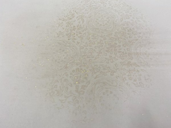 画像2: 楮紙 具引全体ボカシ型打砂子切箔(A) 2尺×6尺 (5枚) (2)
