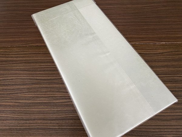 画像2: 【30％OFF】楮紙　古代紋　切箔振　緑グレー　2尺×6尺　（10枚入） (2)