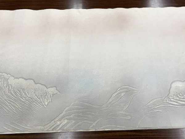 画像2: 秘瑞紋　荒波　2尺×6尺　（1枚） (2)