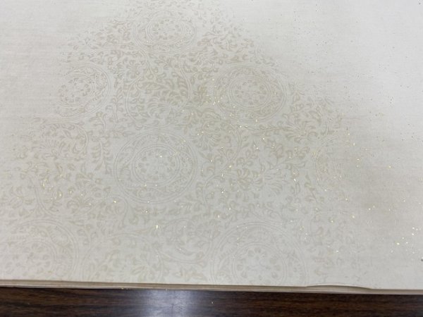 画像3: 楮紙 具引全体ボカシ型打砂子切箔(A) 2尺×6尺 (5枚) (3)