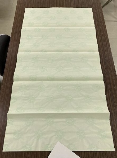 画像3: 瓦当紋同色紋 紋小 白緑 全紙 (5枚) (3)