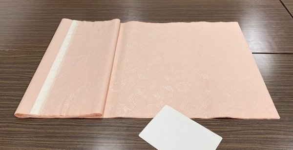 画像3: 全体銀型打　サーモンピンク　1.75尺×7.5尺 (3)