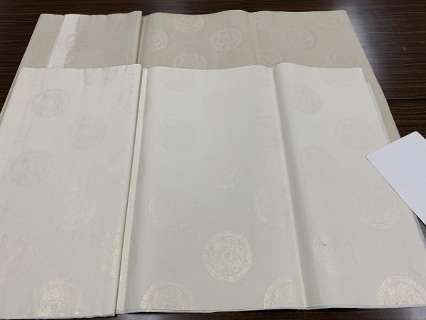 画像5: 本画仙単宣　金紋打　薄茶　1.75尺×7.5尺 (5)