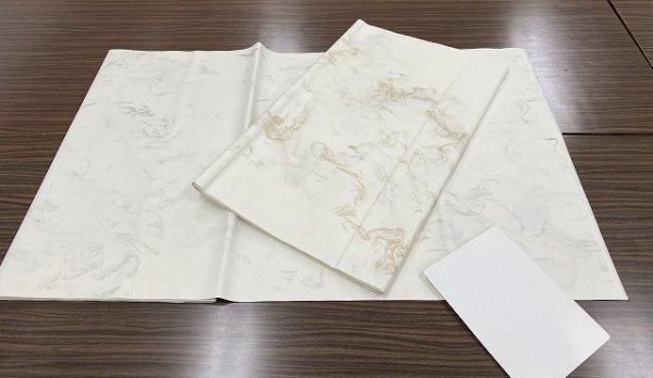 画像3: 墨流箋　黒色　1.75尺×7.5尺 (3)