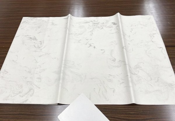 画像2: 墨流箋　黒色　1.75尺×7.5尺 (2)