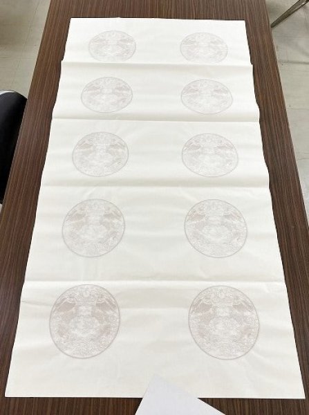 画像2: 龍丸紋 茶 全紙 (5枚) (2)