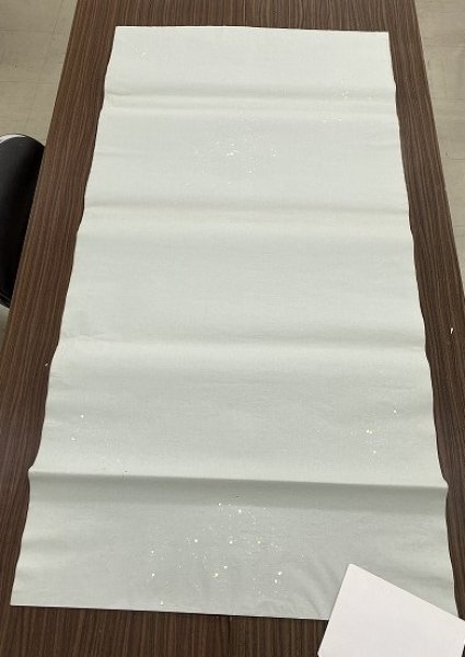 画像3: 楮紙No.16　金銀大小切箔　グレー　全紙　（5枚） (3)