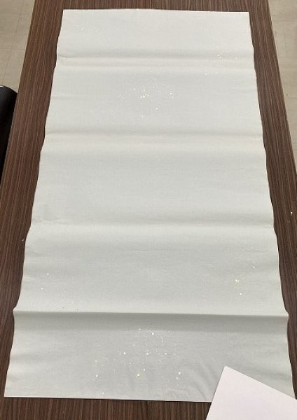 画像2: 楮紙No.16　金銀大小切箔　グレー　全紙　（5枚） (2)