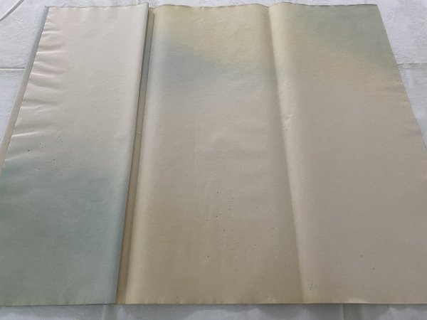画像9: 楮紙三色ボカシ金銀砂子振No.19-1　全紙　（5枚） (9)