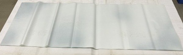 画像16: No.606 片金裾小切箔砂子全体ボカシ布目入全体ぼかし 渋水グレー 2尺×6尺 (5枚) (16)
