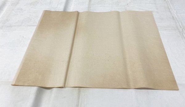 画像8: No.606　片金裾小切箔砂子全体ボカシ布目入全体ぼかし　赤みをおさえた茶　2尺×6尺　（5枚） (8)