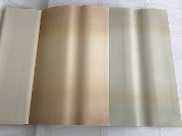 画像6: 新鳥具引三色天地横裾ボカシ砂子振　No.2（グレー系）　全紙　（5枚） (6)