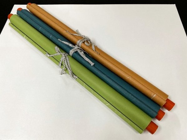 画像2: 仮巻　雲竜　半切　紺 (2)