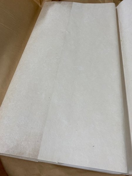 画像8: 【枯紙】楮紙　茅漉き紙　未晒し　半切　（50枚） (8)