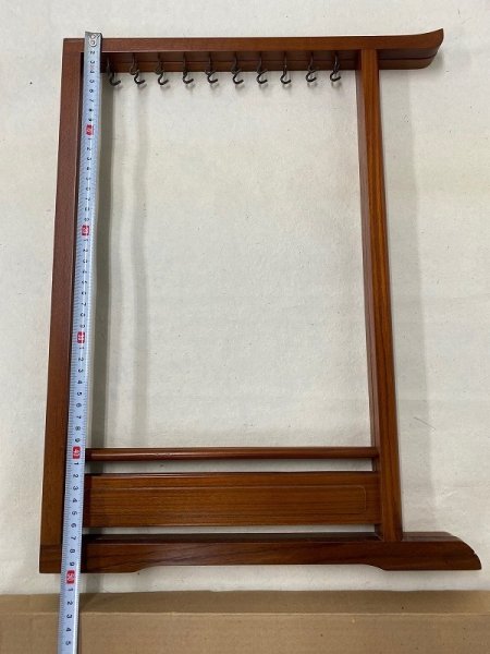 画像6: 筆掛　衣桁型　チーク (6)