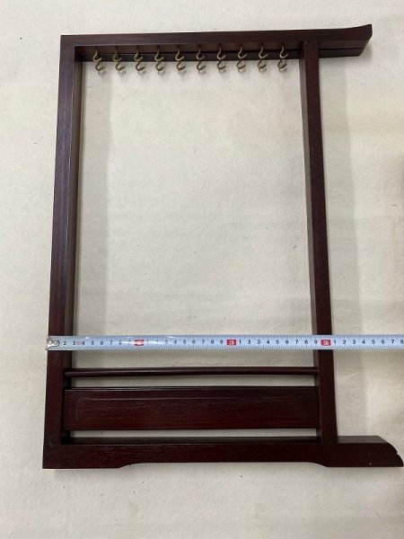 画像6: 筆掛 衣桁型 漆 (6)